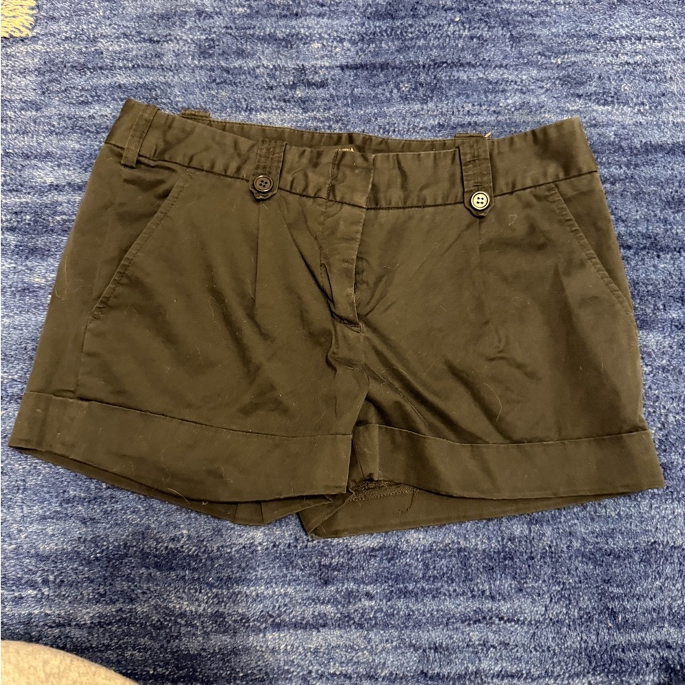 BCBGMaxAzria Black Cargo Shorts with Relaxed Fit